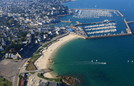 La plage du Porigo et Port Haliguen I et II