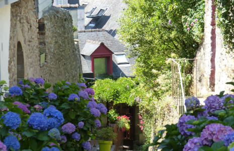 village fleuri de St Goustan